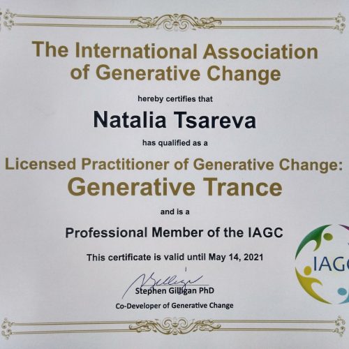 Generative Trans Tsareva 2021